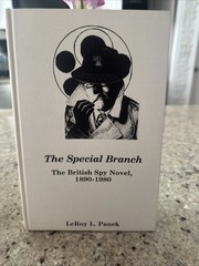 1981 FIRST EDITION THE SPECIAL BRANCH THE BRITISH SPY NOVEL 1890-1980 VINTAGE