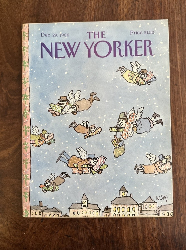 1986 DECEMBER 29 NEW YORKER MAGAZINE – GREAT ILLUSTRATED COVER – NY 3269