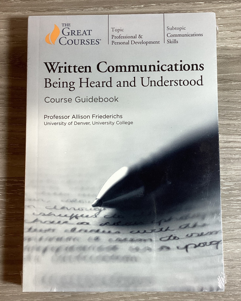 Great Courses Written Communications Being Heard Understood DVD Book NEW SEALED