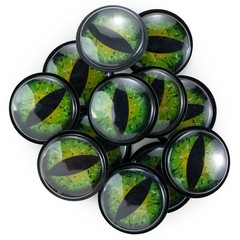 CousinDIY Dragon Adhesive Wiggle Eyes 25mm 12/Pkg-Green – 5A002XVX-1GYHV