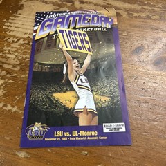 2003 LSU vs UL Monroe Men’s Basketball Game Program Josh Maravich