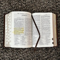 Brown Leather LDS Scripture Set – Holy Bible Book Of Mormon D&C Tabbed 5.25×7.5”