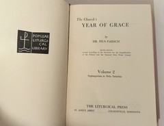 PIUS PARSCH c1950s The Church’s Year Of Grace 5 Volume Set w/Slipcover & DJs