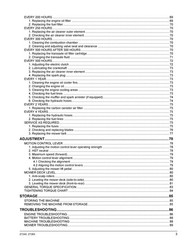 KUBOTA Z724X Z726X Zero Turn Operators Manual, BIND – FRONT & BACK – XL FOLDOUTS