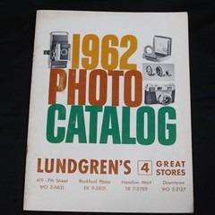 1962 Photo Catalog Lundgren’s Kodak Polaroid Movie Camera Slide Projectors Bulbs