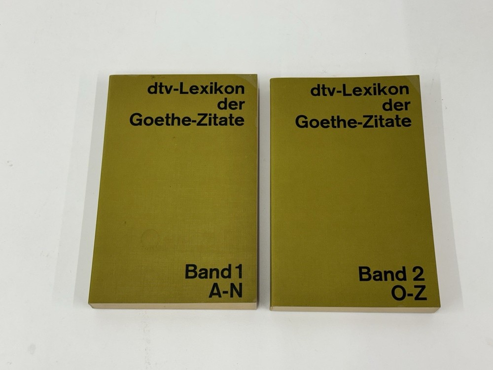 Band 1 2 DTV-LEXIKON DER GOETHE-ZITATE Deutscher Taschenbuch Verlag Book Lot