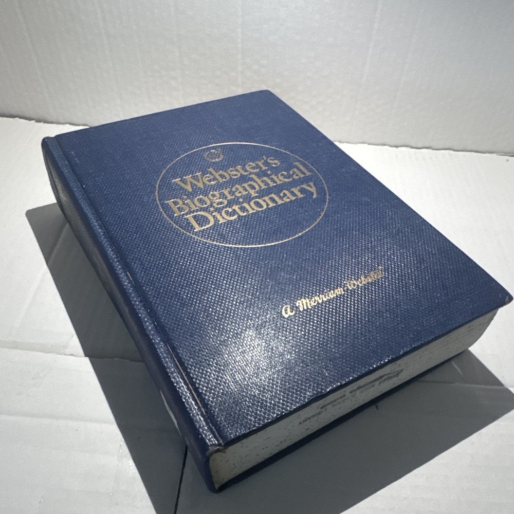 Merriam-Webster Webster’s Biographical Dictionary Hardcover English Good