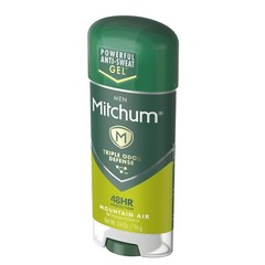 Mitchum Anti-Perspirant & Deodorant Clear Gel, Mountain Air – 3.4 Oz (6 Packs)