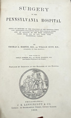 Vintage 1880 Book Surgery In The Pennsylvania Hospital by Thomas Morton * Good