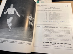 4 Wanamaker Millrose Athletic Games Madison Square Garden Programs 1951-1960
