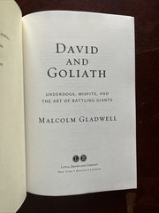 David and Goliath by Malcolm Gladwell (2014, Hardcover, First Ed/1st Printing)