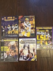 2003 LSU Tigers Football National Champions, Sugar Bowl Media Guide Lot Of 5