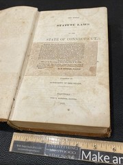 Antique 1835 PUBLIC STATUTE LAWS OF THE STATE OF CONNECTICUT GENERAL ASSEMBLY