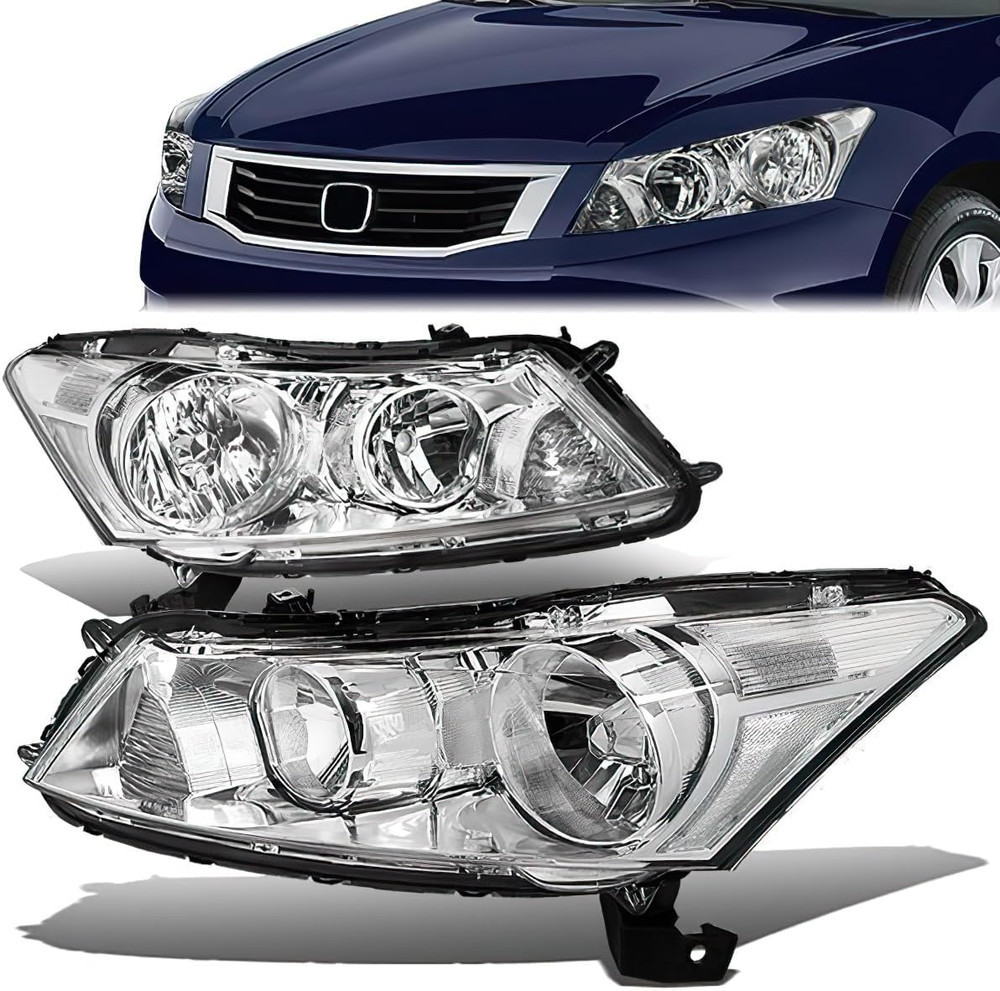 Headlight Assembly Compatible with Honda Accord Sedan 2008-2012 Left Right Headl