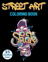 Street Art Graffiti Coloring Book for Teens & Adults – New, 278x215mm