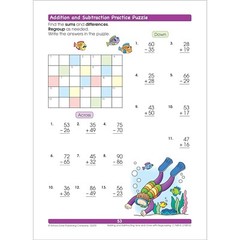 School Zone Addition & Subtraction Workbook Ages 6 to 8, 1st & 2nd Grade Math