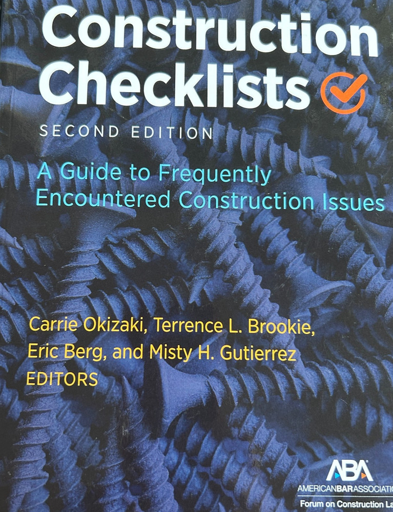 Construction Checklists 2nd (A Guide To Frequently Encountered Construction 2022