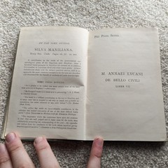 Lucan De Bello Civili Liber VII 1913 Revised Edition J.P. Postgate Cambridge