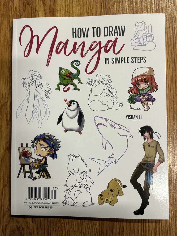 How To DRAW MANGA In SIMPLE STEPS Search Press Magazine YISHAN LI 128 Pages