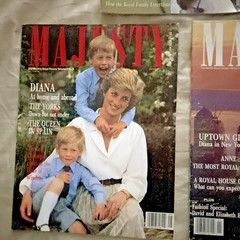 5 Majesty Magazines Vol 9 ~ 1988 – 1989 Lady Diana, Prince Charles … etc