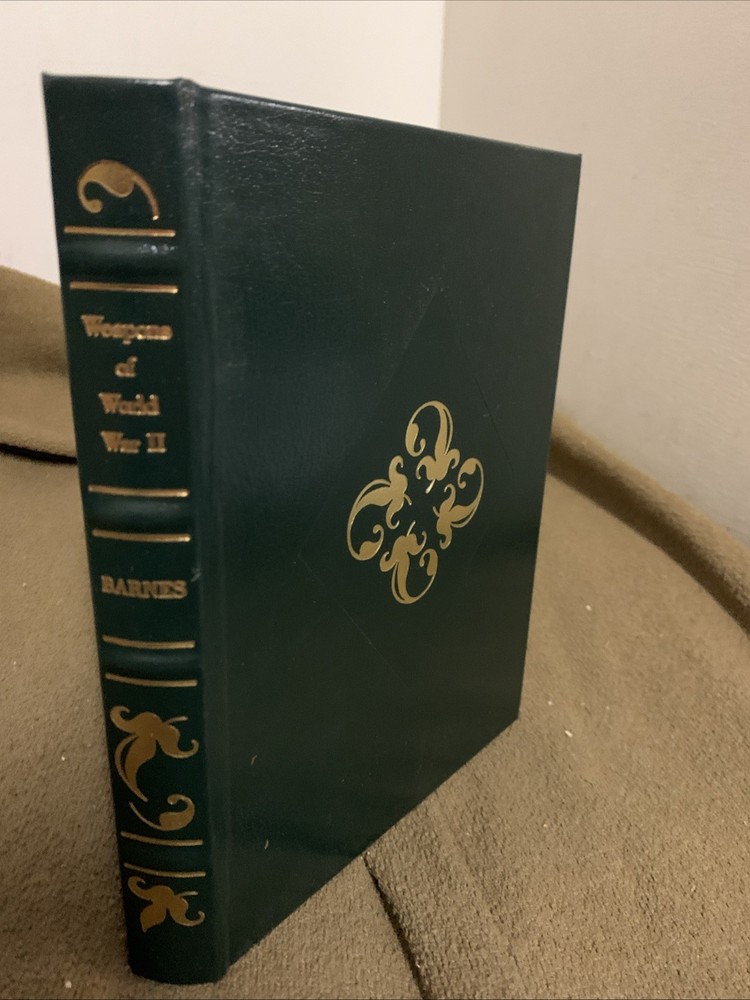 Weapons Of WW2 Barnes Fine Binding Leather 22k Luxury Edition Army Militaria