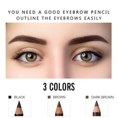 SUMEITANG 3Colors Eyebrow 0.17 Fl Oz (Pack of 12), Black – Brown – Dark