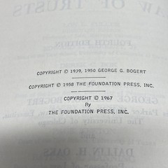Cases on the Law of Trusts Bogert and Oaks Fourth Edition Foundation Press READ