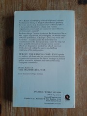 Europe: The Radical Challenge by Hugh Thomas – vintage paperback 1973 Quartet