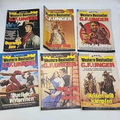 15 BASTEI Western-Bestseller G.F. Unger Pulp Fiction German Booklets Books