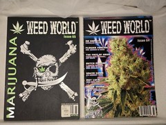Vintage Weed World Magazine Lot Of 4 All Used With Wear And Slight Damage