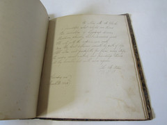 Manuscript poetry book kept by Mary A Clarke. Ware Village, March 21st, 1828