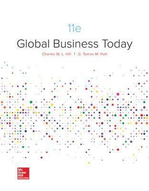 Global Business Today Hardcover G. Tomas M., Hill, Charles W. L.