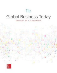 Global Business Today Hardcover G. Tomas M., Hill, Charles W. L.