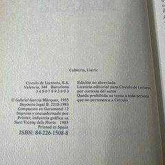 Gabriel Garcia Marquez & (LA HOJARASCA) By Gabriel Garcia Marquez Edicion 1955.