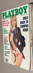 1989 PLAYBOY Magazine October Pamela Anderson First Cover College Back To Campus