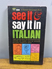 See It And Say It Italian Margarita Madrigal Salvadori Paperback 1961 Signet 4th