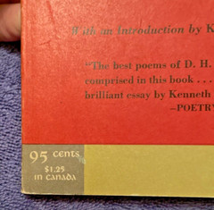 D H Lawrence: Selected Poems (A Viking Compass Book) – Paperback – VG 1959 $0.95