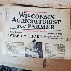 VTG Lot Of 8 Magazines/Newspapers – Wisconsin Agriculturist and Farmer 1935