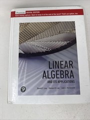 Linear Algebra and Its Applications. 6th Ed. Rental Ed. * W/cover Markings
