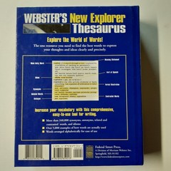 Webster’s New Explorer Thesaurus 1999 Federal Street Press Merriam-Webster