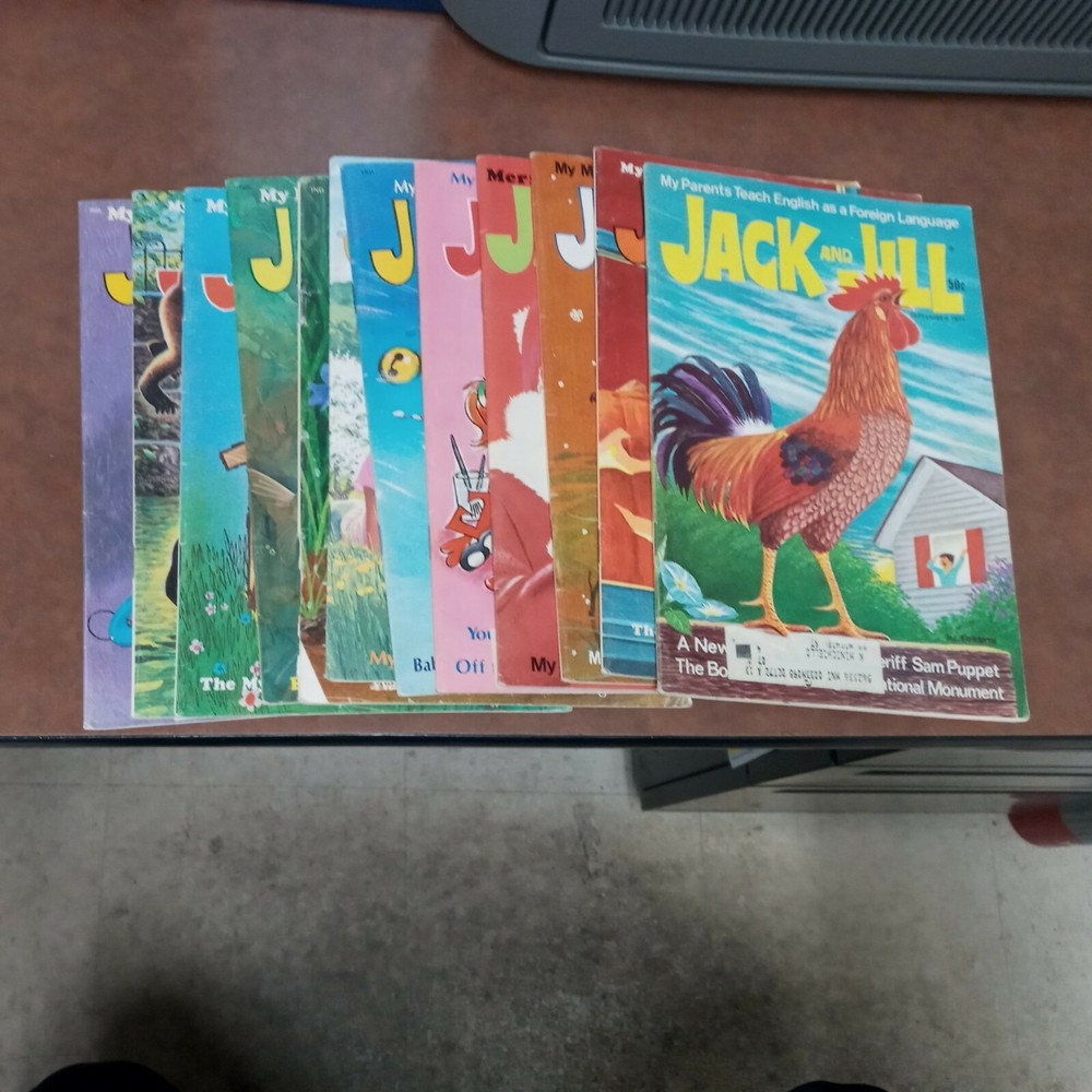 jack and jill 12 issue magazine lot run set collection 1971 1972 christmas hallo
