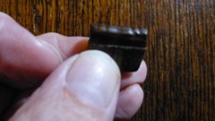 GENUINE TINY MINIATURE BOOK OF BLANK LEAVES ONLY 18 X 15 mm LEATHER
