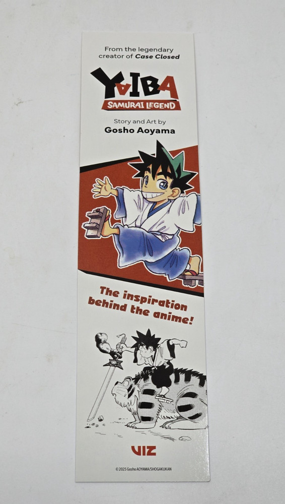 Yaiba Samarai Legend + Case Closed The Manga Anime BOOKMARK Viz Promo