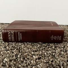 Brown Leather LDS Scripture Set – Holy Bible Book Of Mormon D&C Tabbed 5.25×7.5”