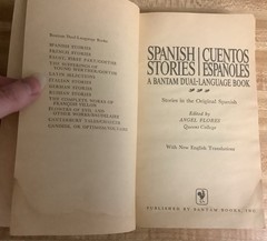 Spanish Stories Cuentos Espanoles by Angel Flores 1964 Dual Language Acceptable