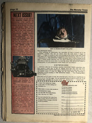 THE MONSTER TIMES #16 (1972) Horror SF Fantasy newspaper (w/poster) VG+/FINE-