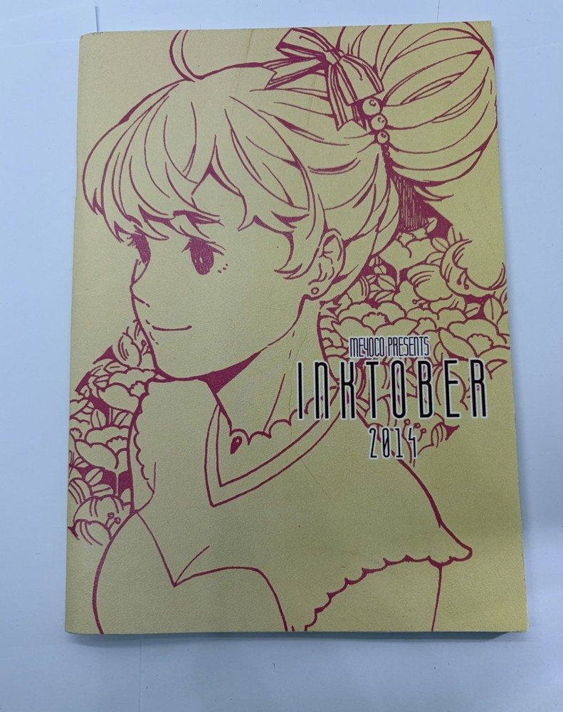 Inktober Medium Sized Booklet Of Art Rare 2014 Anime Style
