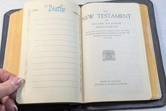Vintage Blue Bible Masonic Edition 1951 Bonded Leather