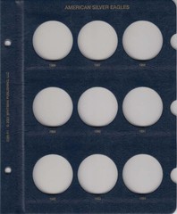 American Silver Eagle Coin Album 1986 2021 ASE Whitman Collection Folder 3395