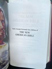 New American Bible : St Joseph Personal Size Edition Leather Burgundy [510/13BG]